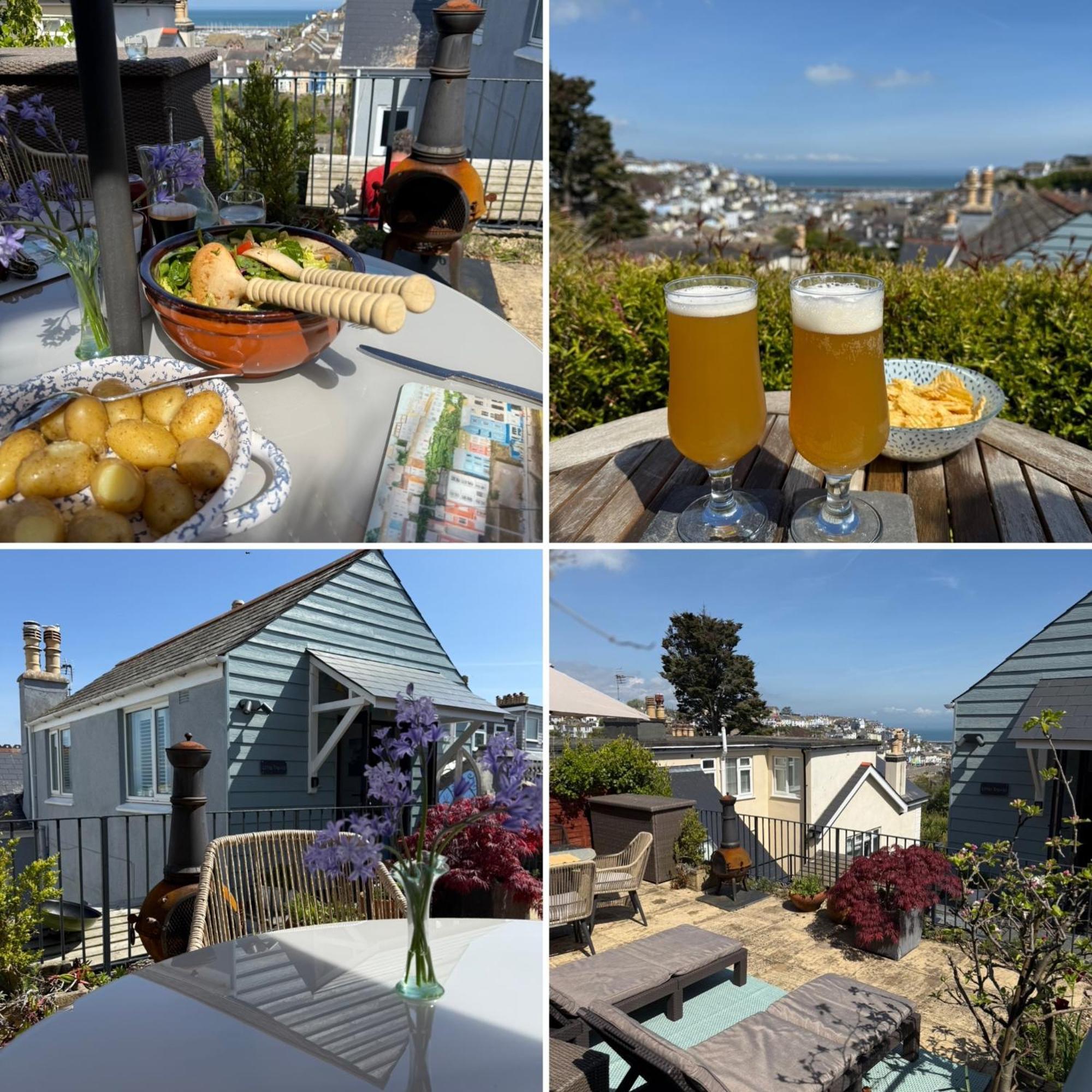 Little Trevio - Seaside Haven With Parking And Sea Views Apartment Brixham Exterior foto